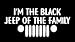 LLI I'm The Black Jeep of The Family | Decal Vinyl Sticker | Cars Trucks Vans Walls Laptop | White | 5.5 x 2.4 in | LLI1092