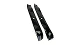 Set of 2, Made In USA Heavy Duty Replacement Blades For Cub Cadet 742-3033, 759-3830, 742-04101, 742-04081. .204 Thick Heat Hardened Steel