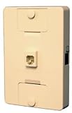 Suttle 630LCCU-50 1-Line Wall Mount Adapter DSL Filter (Pins 3&4) with Auxiliary Unfiltered Jack, Ivory, Compatible with ADSL and ADSL2+, 2-pole Low Pass Filter Topology