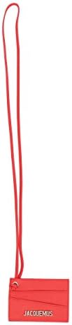 Jacquemus Men's 195AC0819570400 Red Leather Card Holder