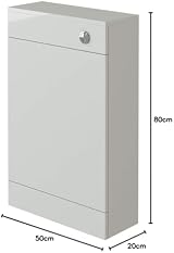 VeeBath Sphinx Sobek Back to Wall Toilet Unit 500x200mm High Gloss White view 3