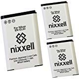 (3 Pack) Ultra High Capacity Original Nixxell Battery for Nikon EN-EL23 MH-67 for camera Coolpix B700,  P600,  P610,  P900, Coolpix S810c, Many More!