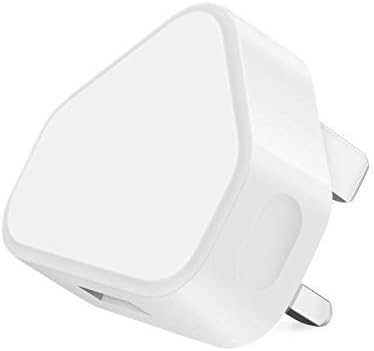 AMO USB Charger UK Phones Plug Compatible with Samsung S21 Ultra /S21 /S20 FE / S20 / S10 / S10+ / S9 / S9+/i-Phone 11/Xs/Max/XR/X/8/8 Plus/7/7 Plus/6/6S/6 Plus/5s/iPad Pro/Air/mini (Whites) - Image 3