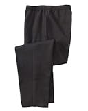Fruit of the Loom 8 oz 50/50 Adult Open Bottom Sweatpants in Black - Small