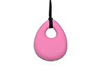 chubuddy Chewable Oval Pendant Buds Chewie, non-toxic material - Baby Doll Pink