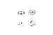100 Sets Silver Tone Magnetic Purse Snap Clasps/Closure Purse Handbag 14mm