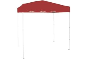 Garden Winds Custom Fit Replacement Canopy Top Cover Compatible with The Ozark Trail FGA64S1 4' x 6' Pop Up Canopy - Classic Red Cinnabar, Riplock 350