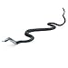 Manmade Soft Rubber Fake Snake Realistic Reptile Animal Toy Garden Props Joke Prank Toy For Children Kids (Black 40cm)