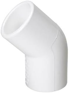 3/4" Schedule 40 PVC - 45 Degree SCH40 Pipe Elbow - Pack of 6