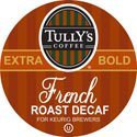 TULLY'SFrench Roast DECAF Coffee for Keurig Brewing Systems 24 K- Cups (4 Pack) by Tully's Coffee