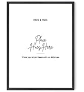 Haus and Hues 12"x16" Black Oak Wood Frames Set of 1 - Basic Black Poster Frame, 12 x 16 Poster F...