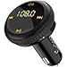 CHGeek Bluetooth 4.2 FM Transmitter 5V/2.1A [Smart Car Locator] Wireless Audio MP3 Player Radio Adapter Receiver Hands-Free Car Kit with Dual Port USB Car Charger & LED Display (Black)