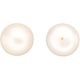 12mm AAA-Luster Rich Nacre Half-drilled Button White Freshwater Pearls Beads