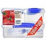 Sistema 6Pk, 12 piece Container Set (Navy, 12)