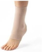Silipos1770 Boot Bumper - Beige, Small/Medium, Ankle Compression Sleeve with Mineral Oil Gel Pads. Foot Care Products