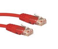 Consoletronic 5 Metre Red Network Ethernet RJ45 Cat5E-CCA UTP PATCH 26AWG Cable Lead 5m