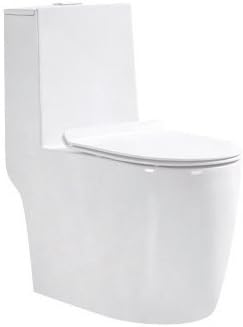MORENO ONE-PIECE DUAL FLUSH SQUARE TOILET W/ SOFT CLOSING SEAT - AT909