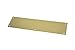 Rockwood 70A.3 Brass Standard Push Plate, Four Beveled Edges, 12
