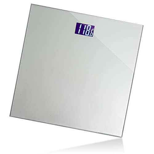 Photo 1 of Moss & Stone Digital Bathroom Scale for Body Weight, Smart Scale Step-on Technology, Easy Read LCD, Weight Scale 400lb/180kg, Digital Home Scale, Highly Accurate Body Weight Scale, Silver