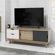 Furniture Octopus Scandinavian Style Retro TV Unit in Grey and White