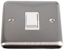 Advanced VOLEX - GB6:VX1020SSN - 1G 2W SWITCH 10A ROUND EDGE WHITE --