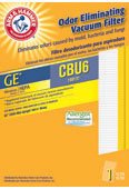 Arm & Hammer Odor Eliminating Hepa Vacuum Filter - GE Style CBU6