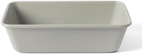 Martha Stewart Carbon Steel Nonstick 9 Inch Loaf Pan | Cool Gray | Deep Shape | Warp-Resistant | Pack of 6 Image