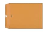 Clasp Envelopes - 10x13 Inch Brown Kraft Catalog Envelopes with Clasp Closure & Gummed Seal - 28lb Heavyweight Paper Envelopes for Home, Office, Business, Legal or School 30 Pack 10x13, Brown Kraft