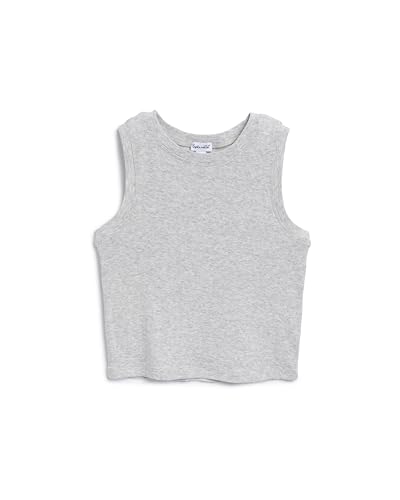 Splendid Kids Girls' High Neck Tank Top, Heather Ash, 12