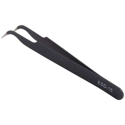 Swiixxer Pince a pointe coubee anti-statique Noir en promo sur Amazon