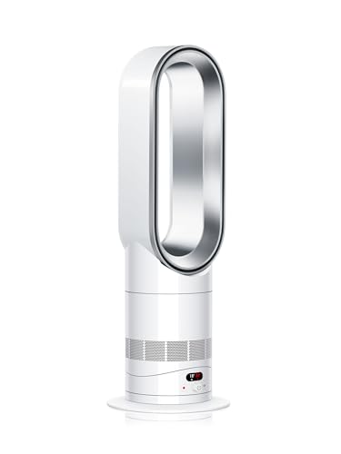 Dyson Hot+Cool HF1 Termoventilatore Senza Pale, Bianco e Argento, Sicuro