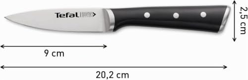 Força do Gelo – Faca de Descascar 9 cm | Aço inoxidável alemão, tecnologia de força de gelo -120°C, corte preciso, cabo rebitado, resistente à corrosão e à máquina de lavar loiça