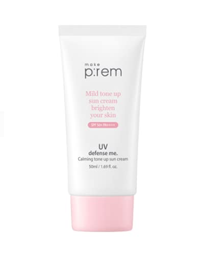 [MAKE P:REM] UV defense me. Calming Tone up Sun Cream SPF 50+ PA++++ 50ml