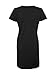 Lat Womens Fine Jersey Crossover V-Neck Coverup Dress,Black,XX-Large/XXX-Large