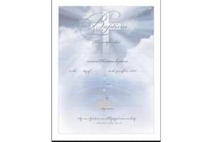 WARNER PRESS Baptism Certificate