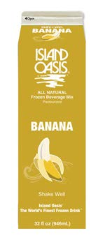 Island Oasis Beverage Mix 32 oz--Pack of 12 (Banana)