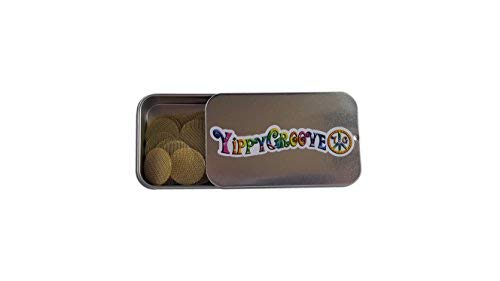 The Beefy Brass Pipe Screen-Made in The USA-in a Limited Edition YippyGroove StashTin-for a More Enjoyable, Cleaner, Ash-Free Smoke (Size Â¾"/1.9cm) (50)