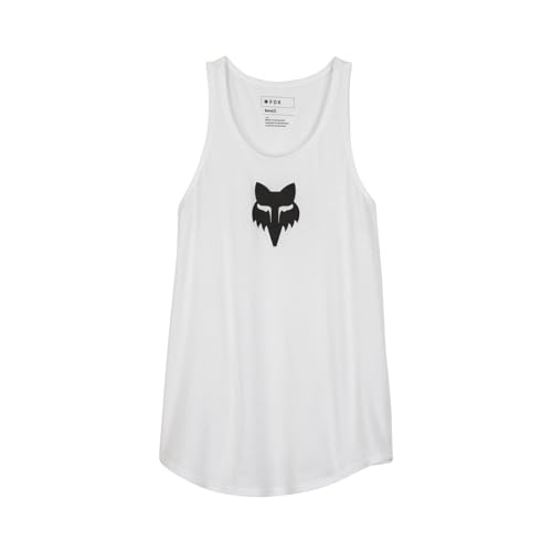 Fox Racing Women's Fox Head Tank, White, Small