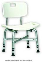 ISG401EA - Bariatric Bath Chair with Back 16-1/2 to 20-1/2 H x 20 W x 12 D Seat Dimension