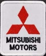 Wardah Limited Mitsubishi Ralliart Cloth Embroidered Badge Patch Sew-on or Iron-on 8cm x 7.5cm