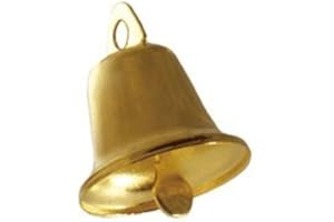 CALCASTLE CRAFT Christmas Shining Liberty Bells Gold or Silver (Gold, 22 mm - 8 pcs)