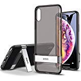 ESR Metal Kickstand Case for iPhone Xs Max, [Vertical and Horizontal Stand] [Reinforced Drop Protection] Hard PC Back with Flexible TPU Bumper for iPhone 6.5 inch(2018)(Jelly Black)