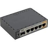 MikroTik hEX S RB760iGS Gigabit Ethernet Router with SFP Port, 5-Port Wired Router with Dual-Core CPU, PoE Output