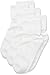 Stride Rite Little Girls' 3 Pack Girls Comfort Seam Turn Cuff, White/White/White,7-8.5 Sock size/10-13 Shoe size (Little Girls)