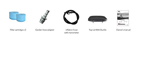 mSpa COMFORT Bubble Spa Series Whirlpool 4 Personen Outdoor Pool 158x158 cm – Bild 8