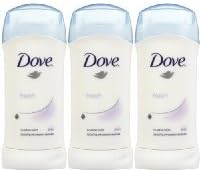 Dove Invisible Solid Deodorant, Fresh - 2.6 oz - 3 pk