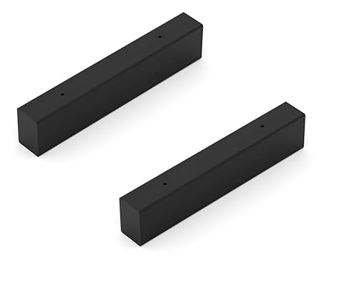 Alberts 837709 misure-a scelta in diversi colori di tendenza-Mensole in coppia o singolarmente-60 x 300 x 40 mm, nero