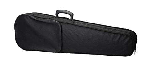 Durable Cloth Fluff Triangle Shape Case Beige Lining For 4/4 Violin Black - Thumbnail 2