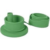 Pura Sport Big Mouth Silicone Sport Straw Top - Leak & Spill-Proof, Plastic-Free, MadeSafe Certified, Medical-Grade Silicone - Fits All Sport Bottles – Moss Straw