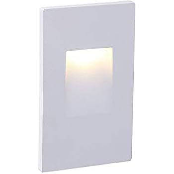 Ciata Lighting LED Indoor/Outdoor Step Light Stair Light 3 Watt, Warm White Light 3000K (Silver Finish, Vertical)
